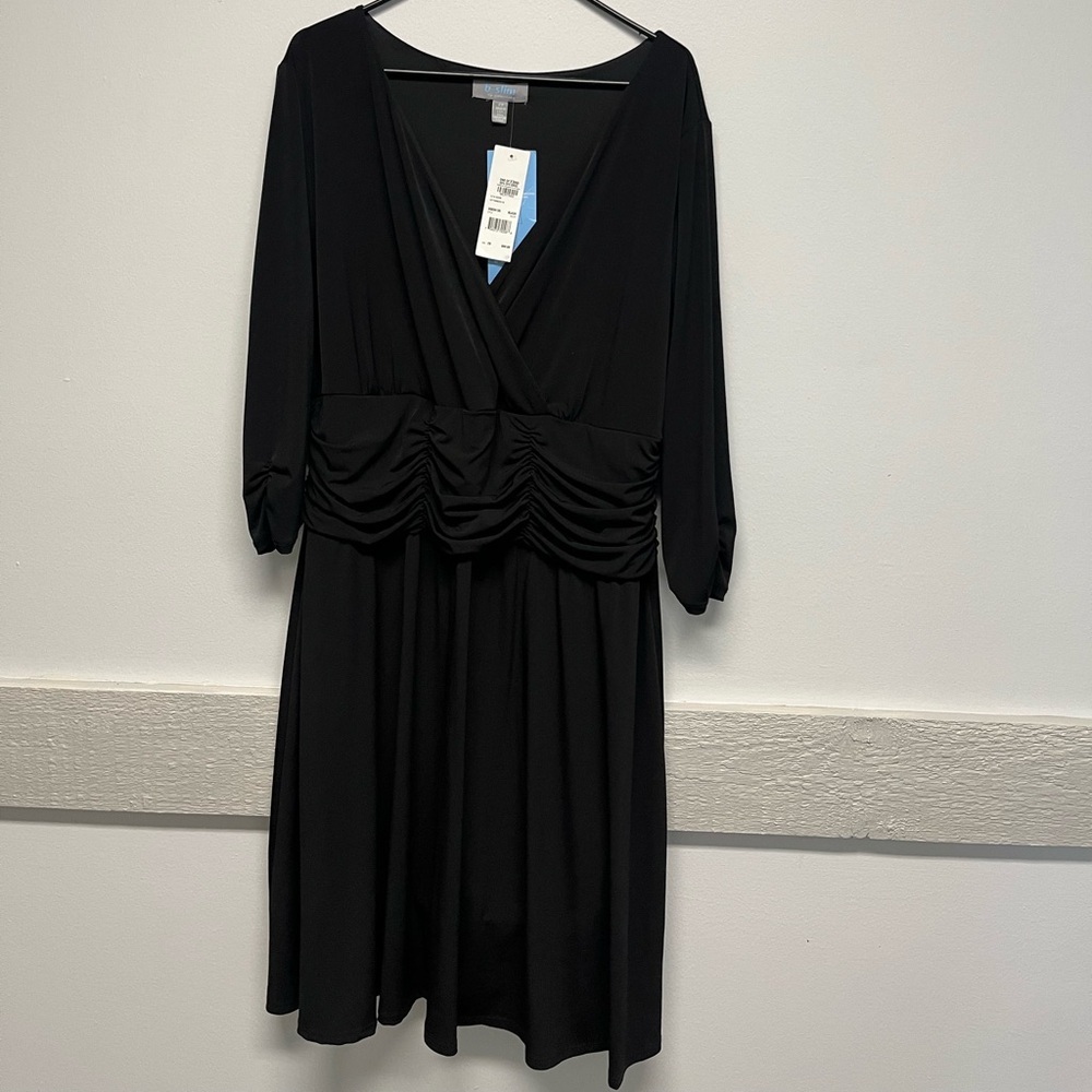 Elegant Black Dress Plus Dress